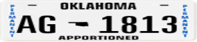 Trailer License Plate